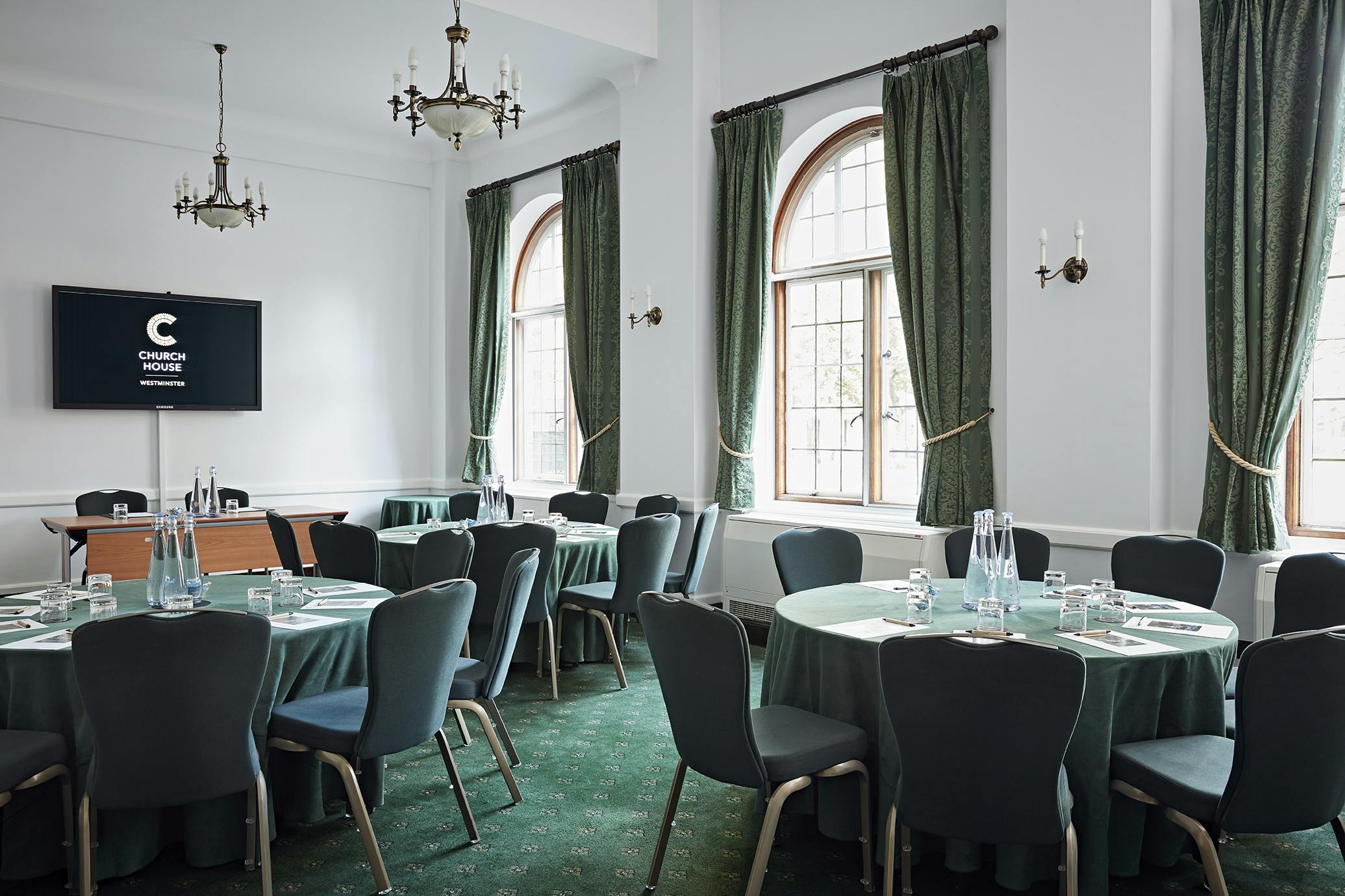 Abbey Room in Church House Westminster, elegant meeting space for professional events.