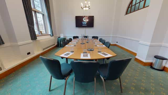 Charter Room in Church House Westminster, elegant meeting space for corporate events.