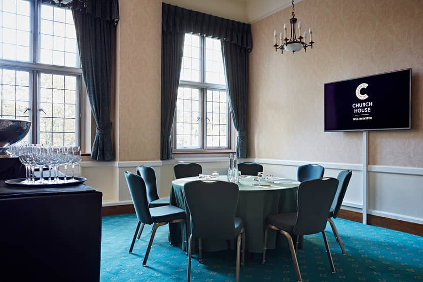 Jubilee Room in Church House Westminster, elegant meeting space for corporate events.