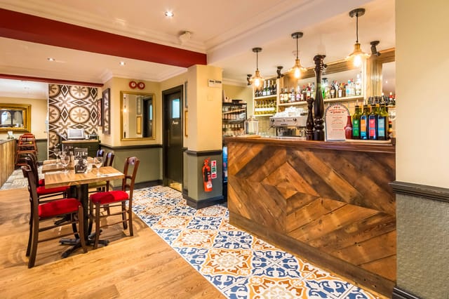 Charming Roma Room bar in Bella Italia, perfect for intimate gatherings and networking events.