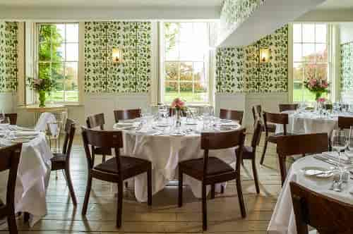 Elegant dining room at Stoke Place, perfect for corporate events and intimate gatherings.