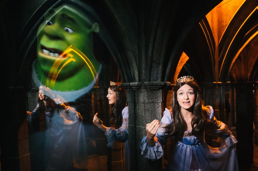 Princess performer at Shrek's Adventure! London, ideal for themed events and parties.