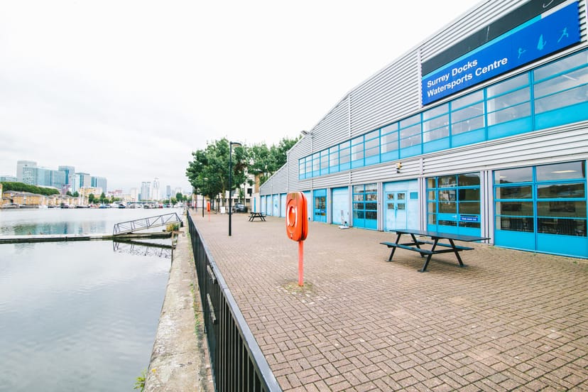 Surrey Docks club room: modern waterfront venue for events with flexible seating.