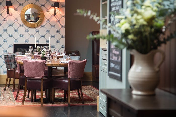 Elegant dining room at The Admiral Codrington, perfect for intimate gatherings and events.