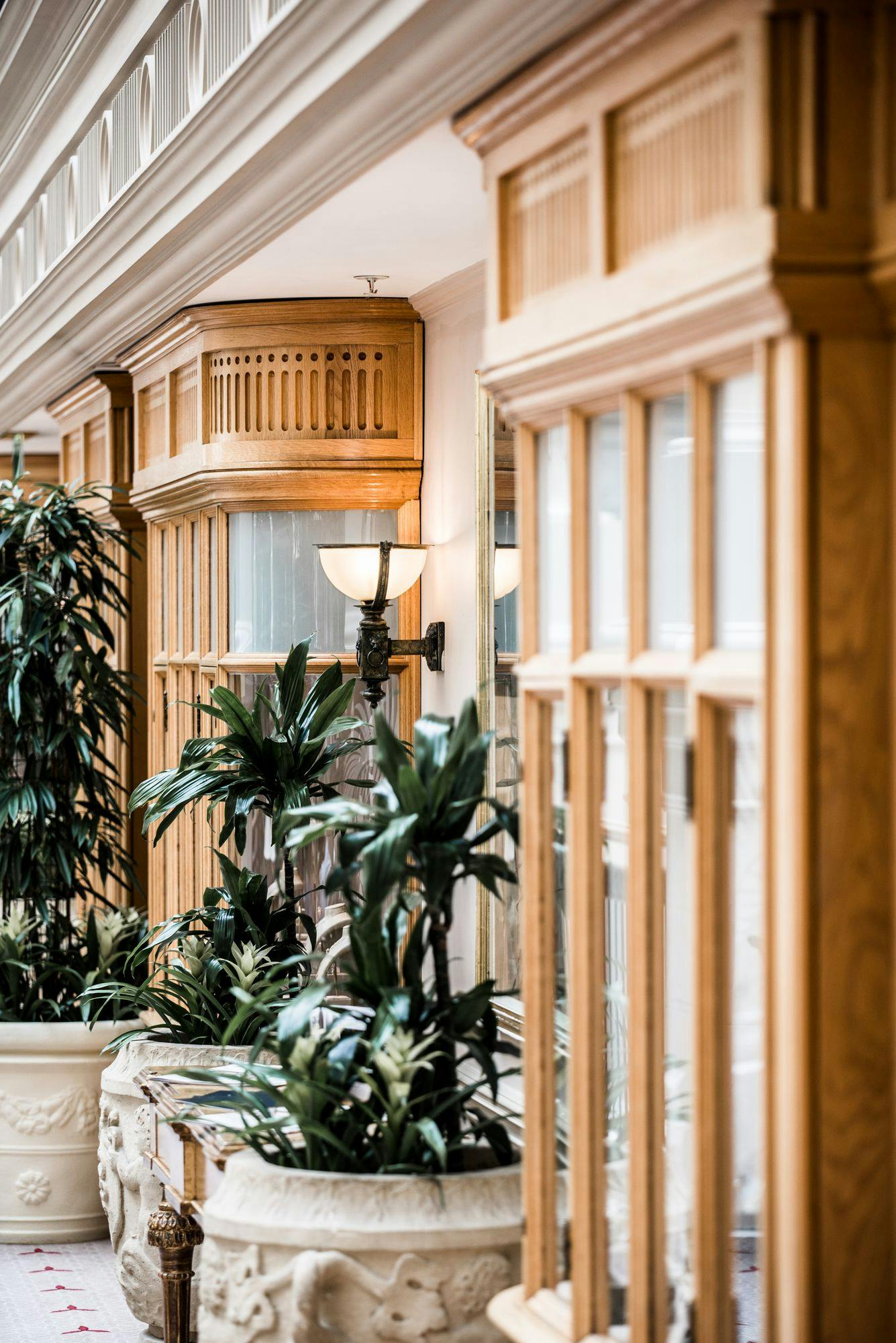 Grand Ballroom at The Landmark London, elegant wooden design for events and meetings.