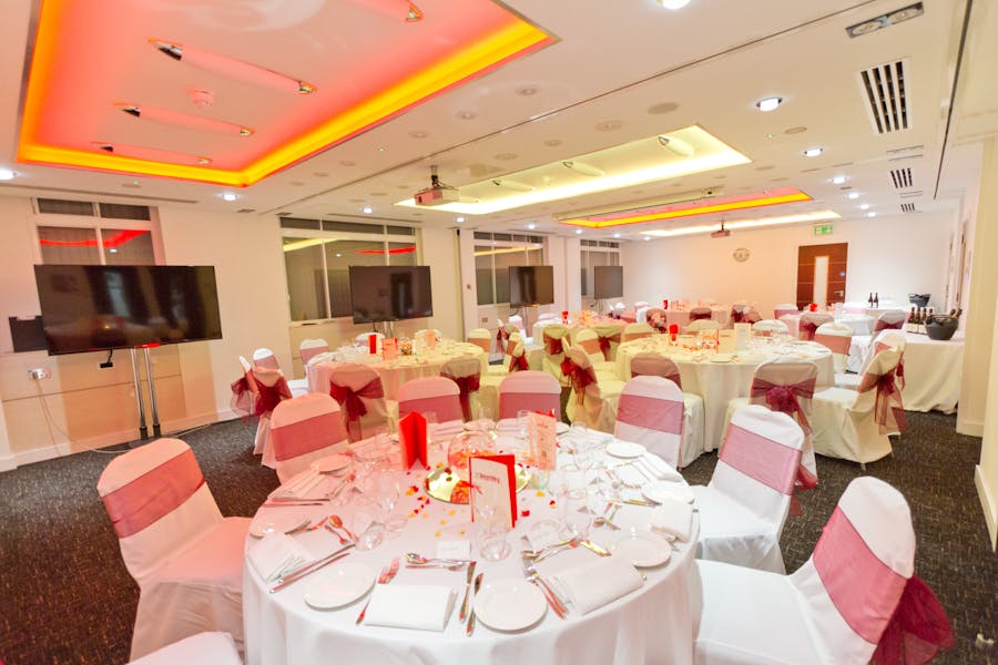 Camden Suite at The Wesley Euston, elegant event space for corporate and social gatherings.