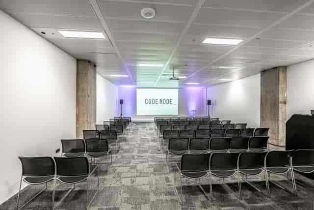 Modern event space, CodeNode, workshop, conference