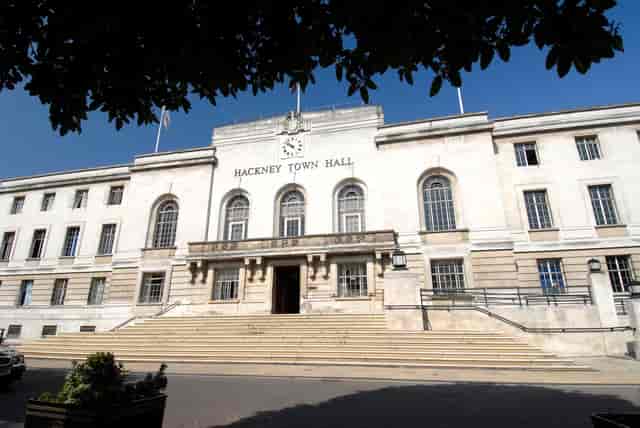 Hackney Town Hall Assembly Hall, grand venue for corporate meetings and community events.