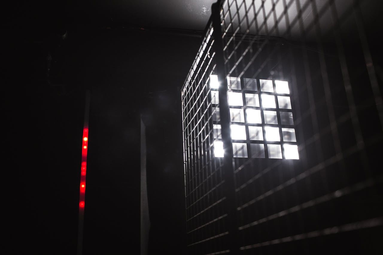 Dynamic lighting setup in The Blackbox at The Rainbow Venues for memorable events.