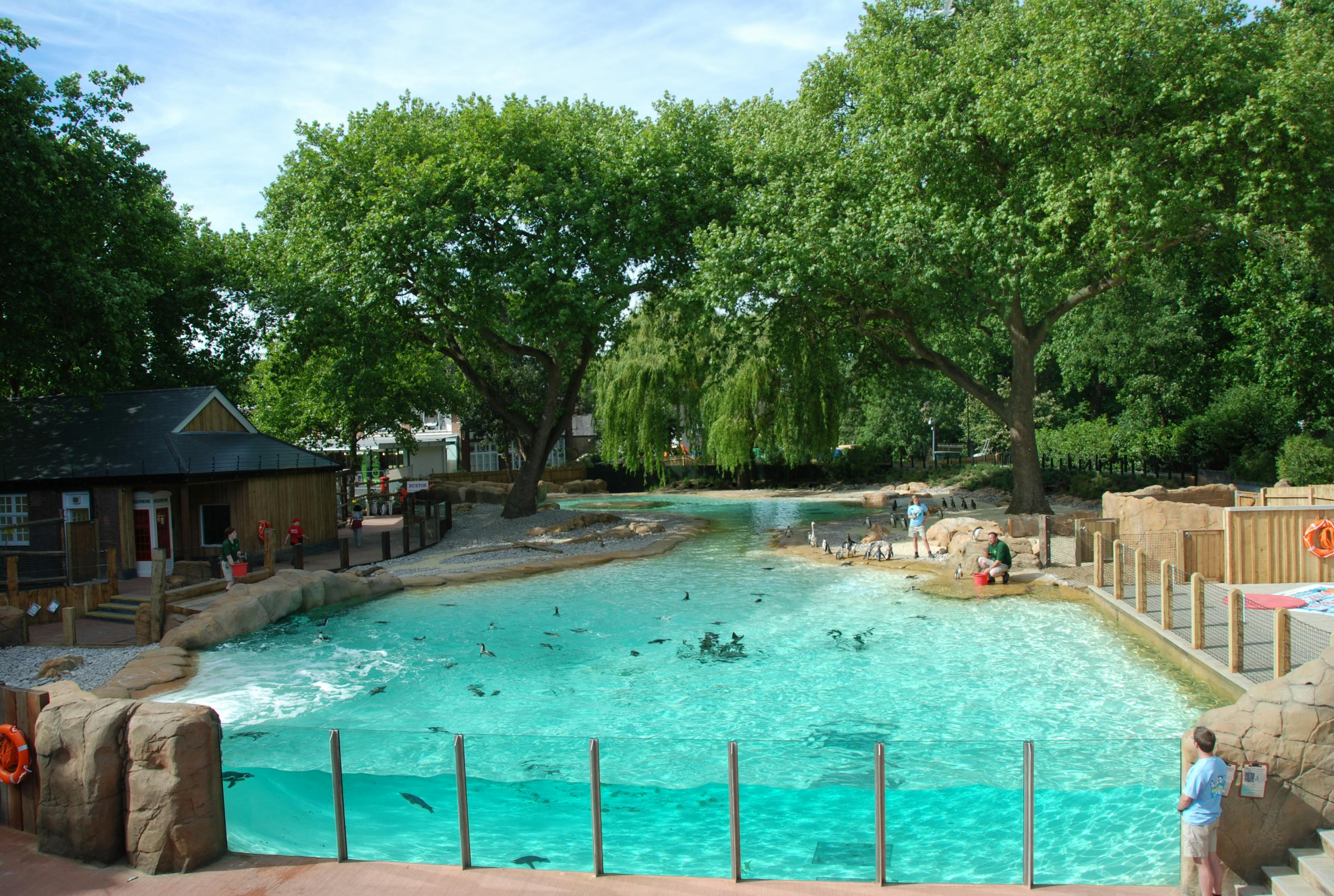 Unique Animal Houses at ZSL London Zoo, serene aquatic venue for outdoor events.