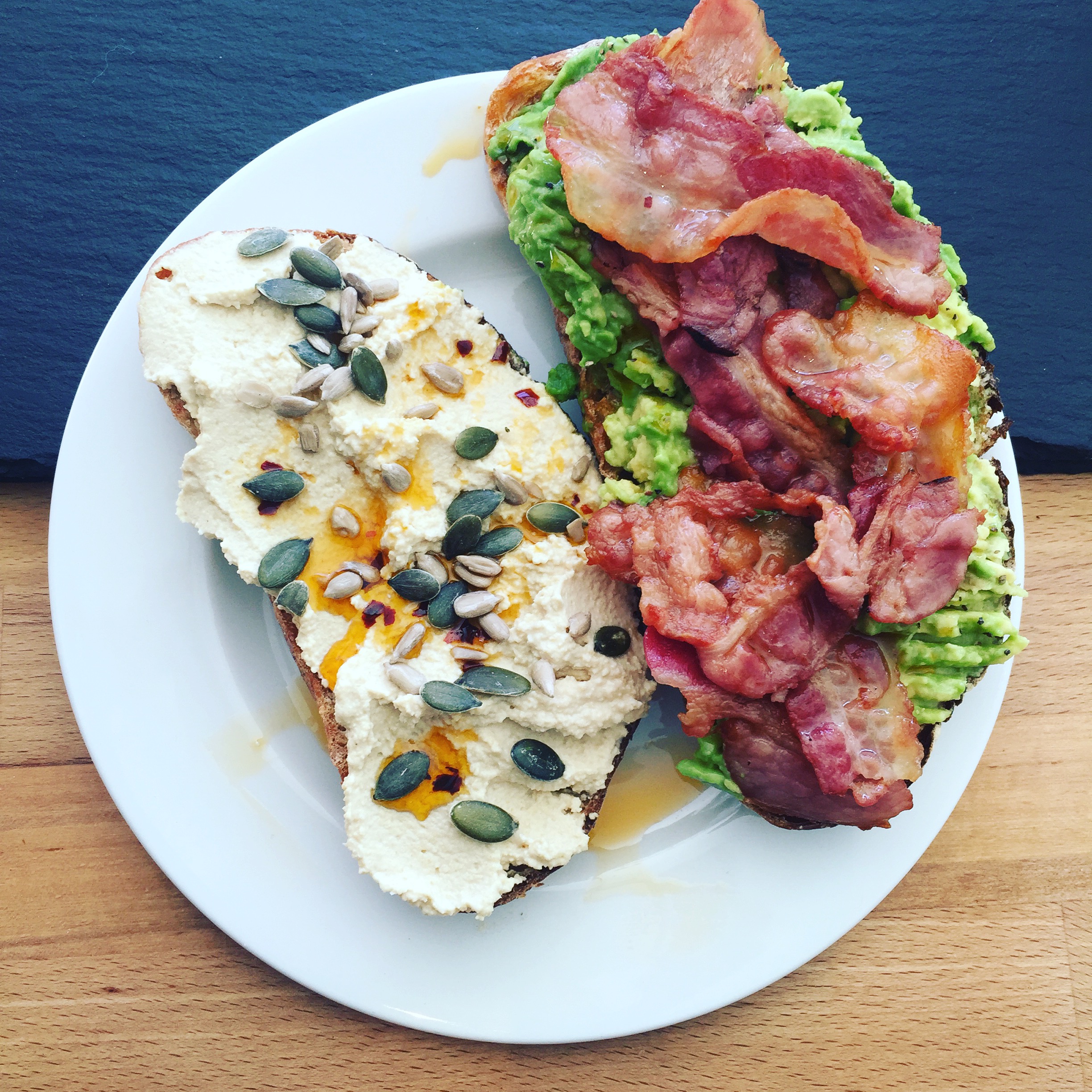 Stylish open-faced sandwiches at CAYA Event Space for brunch catering events.