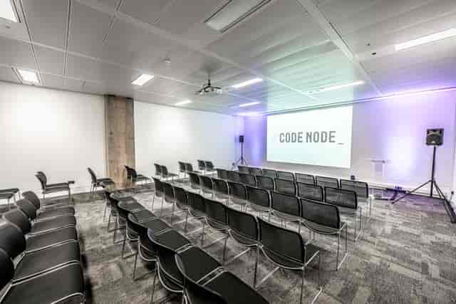 CodeNode modern meeting space, AV, presentation