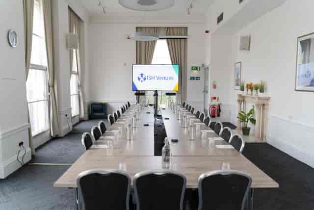 ISH Venues Club Room: Horseshoe table, meeting, training