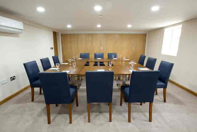 Davies Suite meeting room at Sandford Springs Hotel, ideal for board meetings and events.