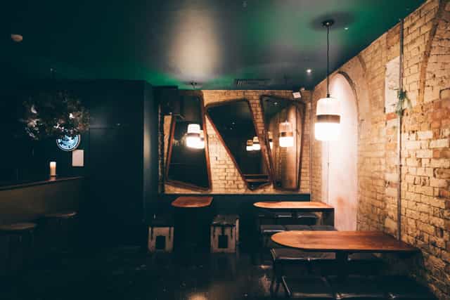 Intimate Green Room venue in Oslo Hackney, perfect for networking events and gatherings.
