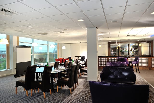 Premier Lounge at Leicester City FC, featuring versatile seating for corporate events.