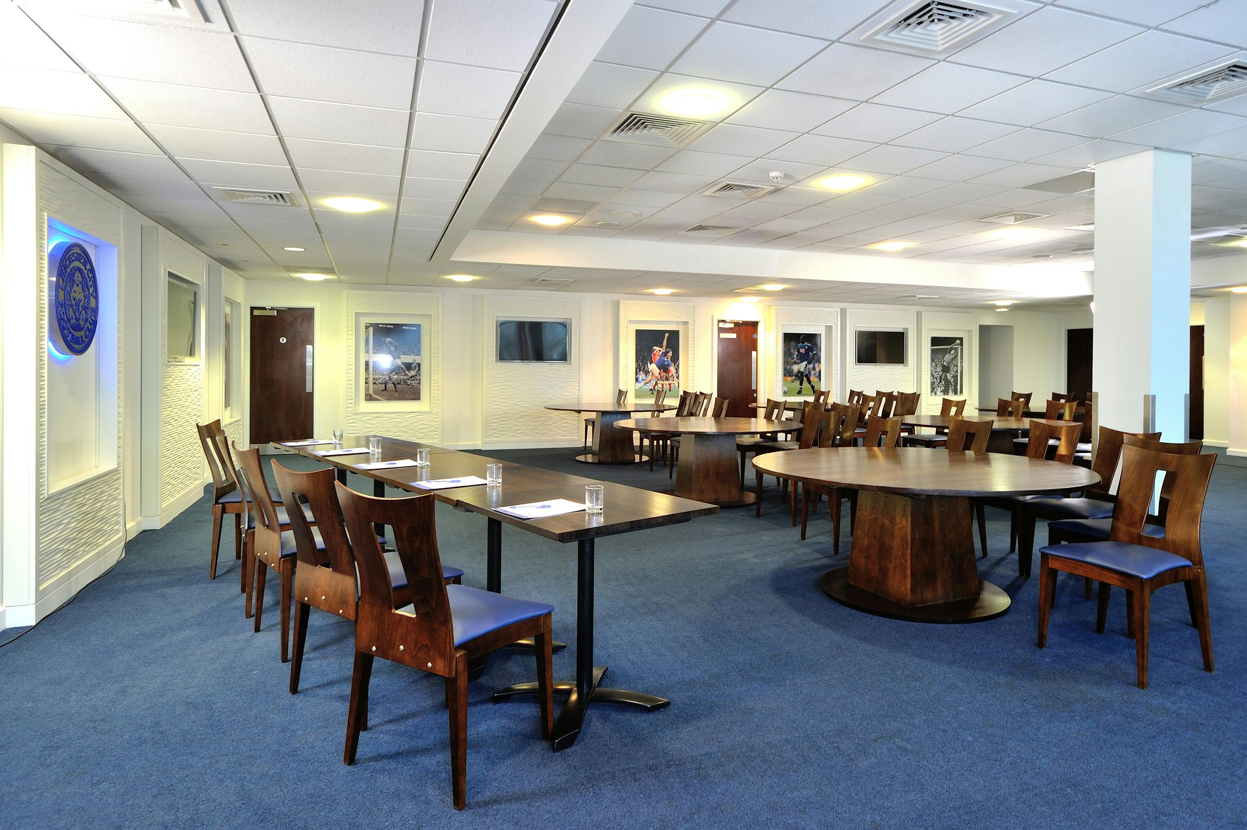 Legends Lounge at Leicester City FC: versatile meeting space for workshops and seminars.