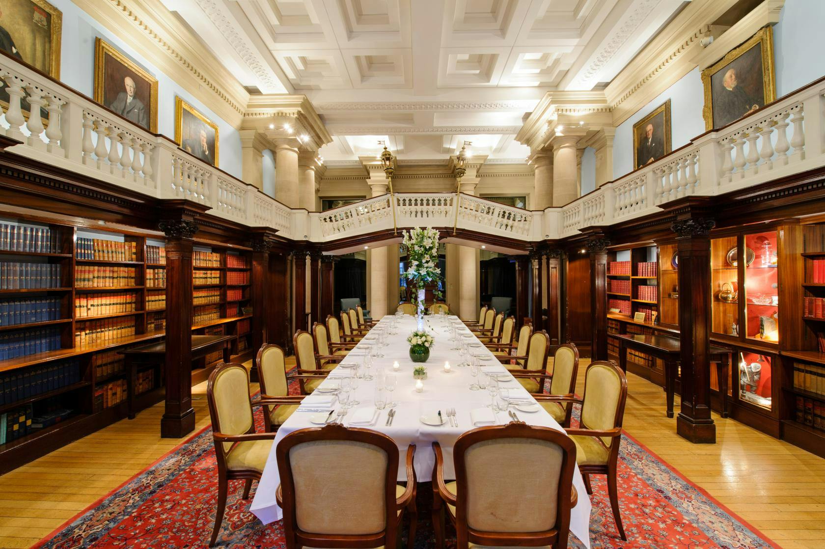 Elegant Members Room at One Moorgate Place, ideal for corporate events and private dinners.