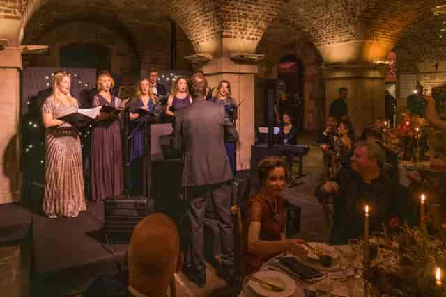 Elegant live performance in historic Crypt, St Martin-in-the-Fields for a gala event.