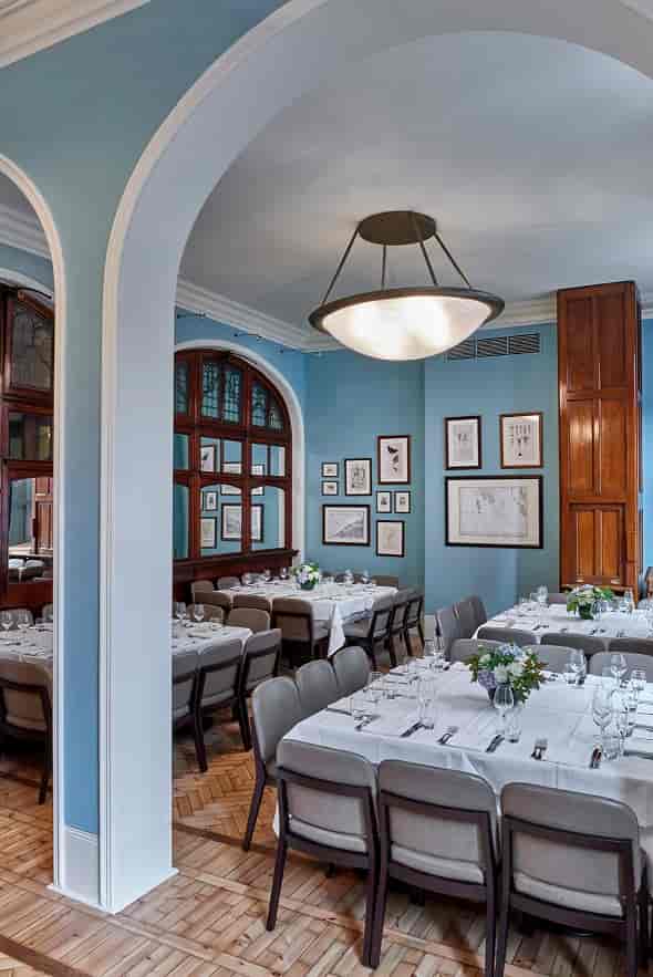 Elegant Reading Room at Cinnamon Club, ideal for intimate dinners and corporate events.
