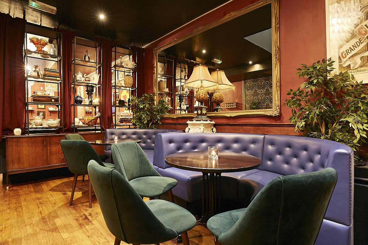 Stylish Back Lounge in Little Bat, ideal for intimate networking events with plush seating.