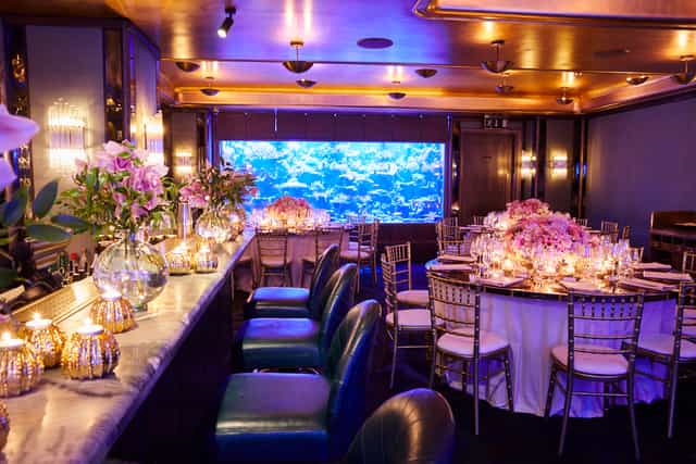 Elegant Coral Reef Room at Sexy Fish, perfect for upscale events and intimate celebrations.