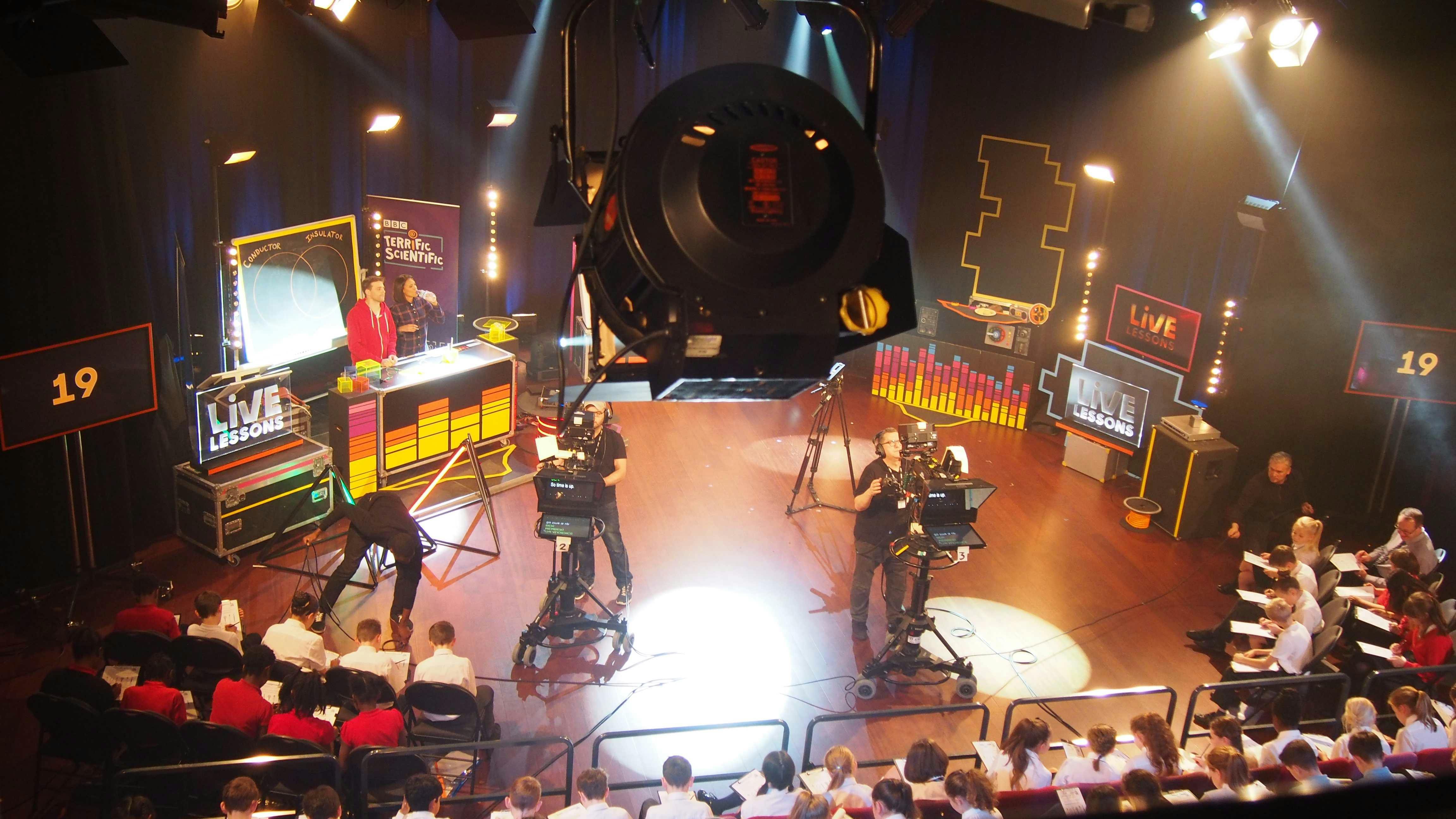 Auditorium in The Fuse with professional lighting for live events and presentations.