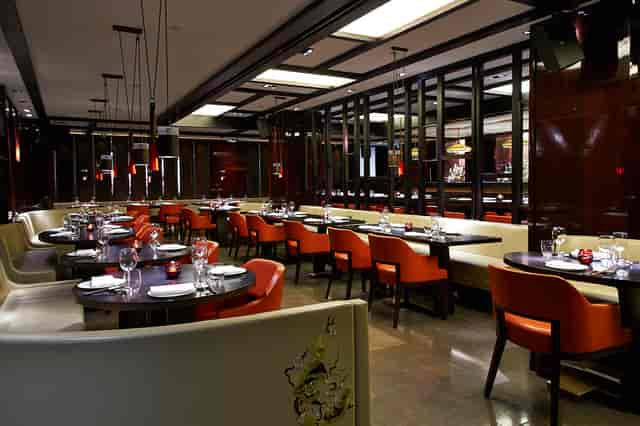 Modern restaurant venue in Hakkasan Mayfair, perfect for corporate events and intimate gatherings.