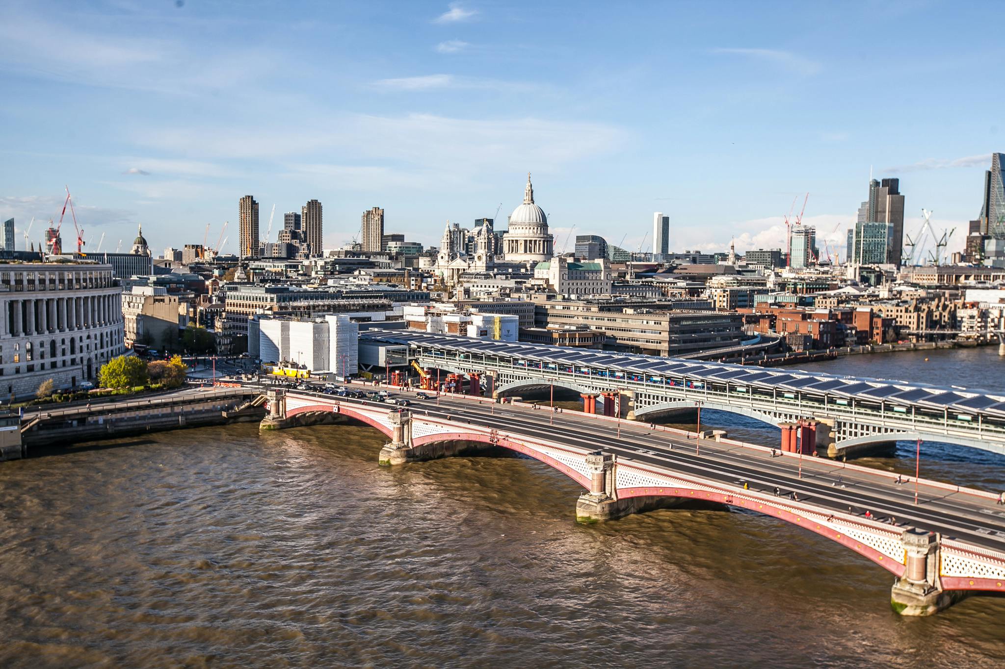 Roof Terrace at Sea Containers Events with London skyline, ideal for corporate gatherings.