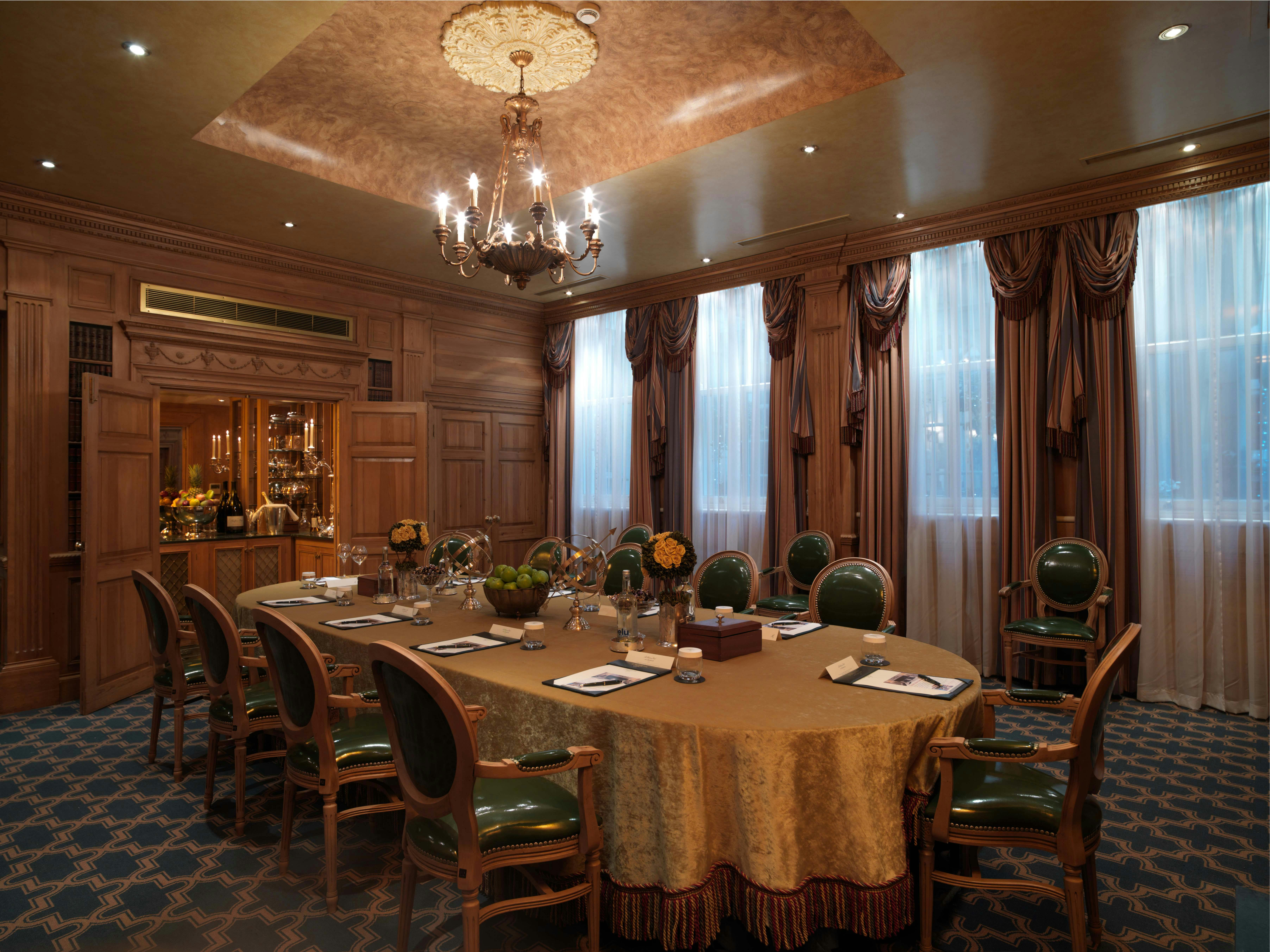 Windsor Suite at The Milestone Hotel, elegant meeting room for executive events.