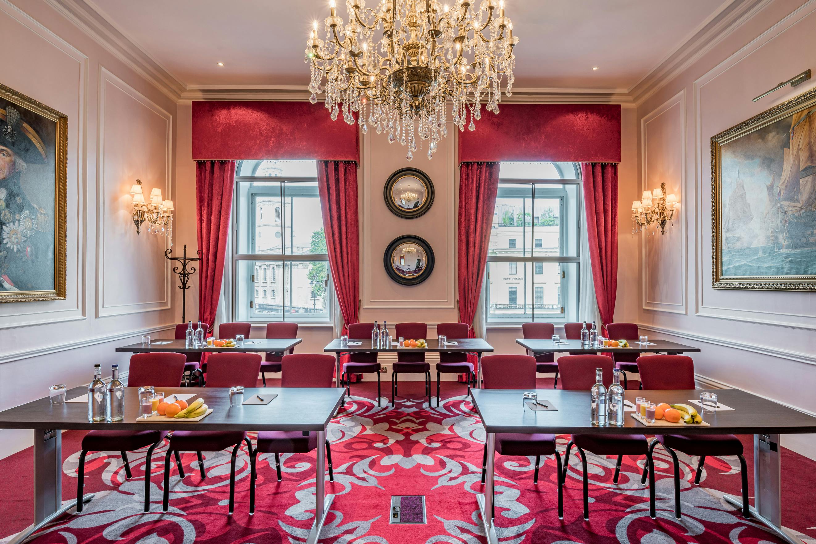 Sophisticated meeting room at The Trafalgar, ideal for corporate events and workshops.