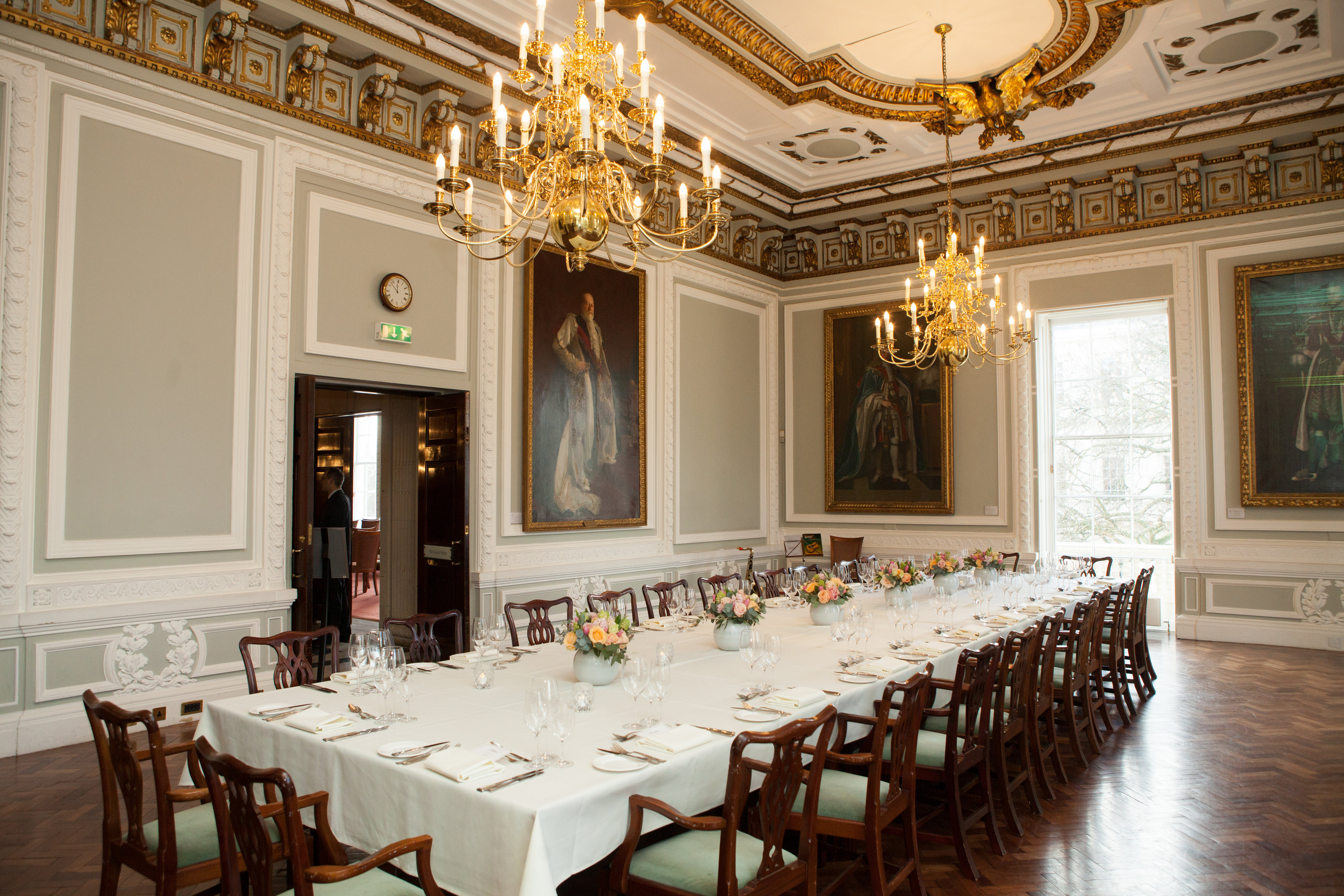 Elegant dining room at Carlton House Terrace, perfect for formal events and corporate dinners. - Banner