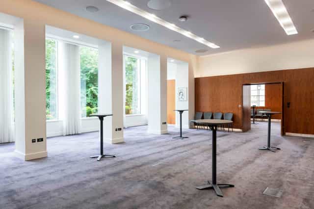 Haslett Room London event networking high-top tables