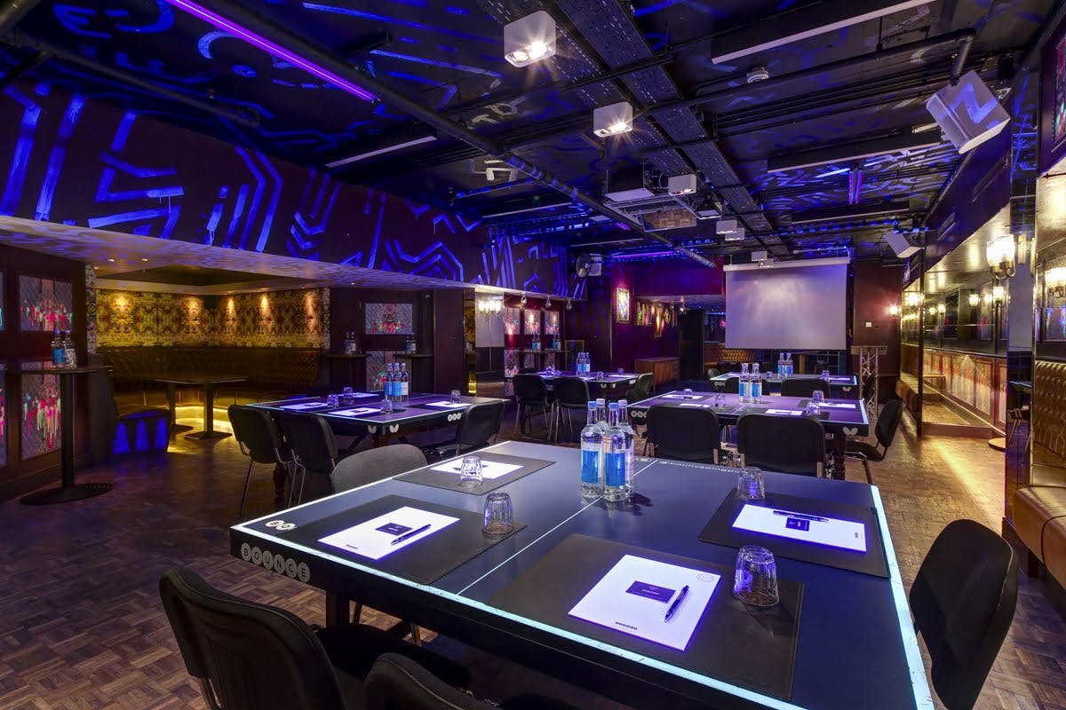 Modern meeting space in The Jaques Room, ideal for corporate workshops and team meetings.