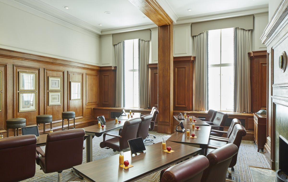 Ralph Knott in a sophisticated meeting room at London Marriott Hotel, ideal for executive gatherings.