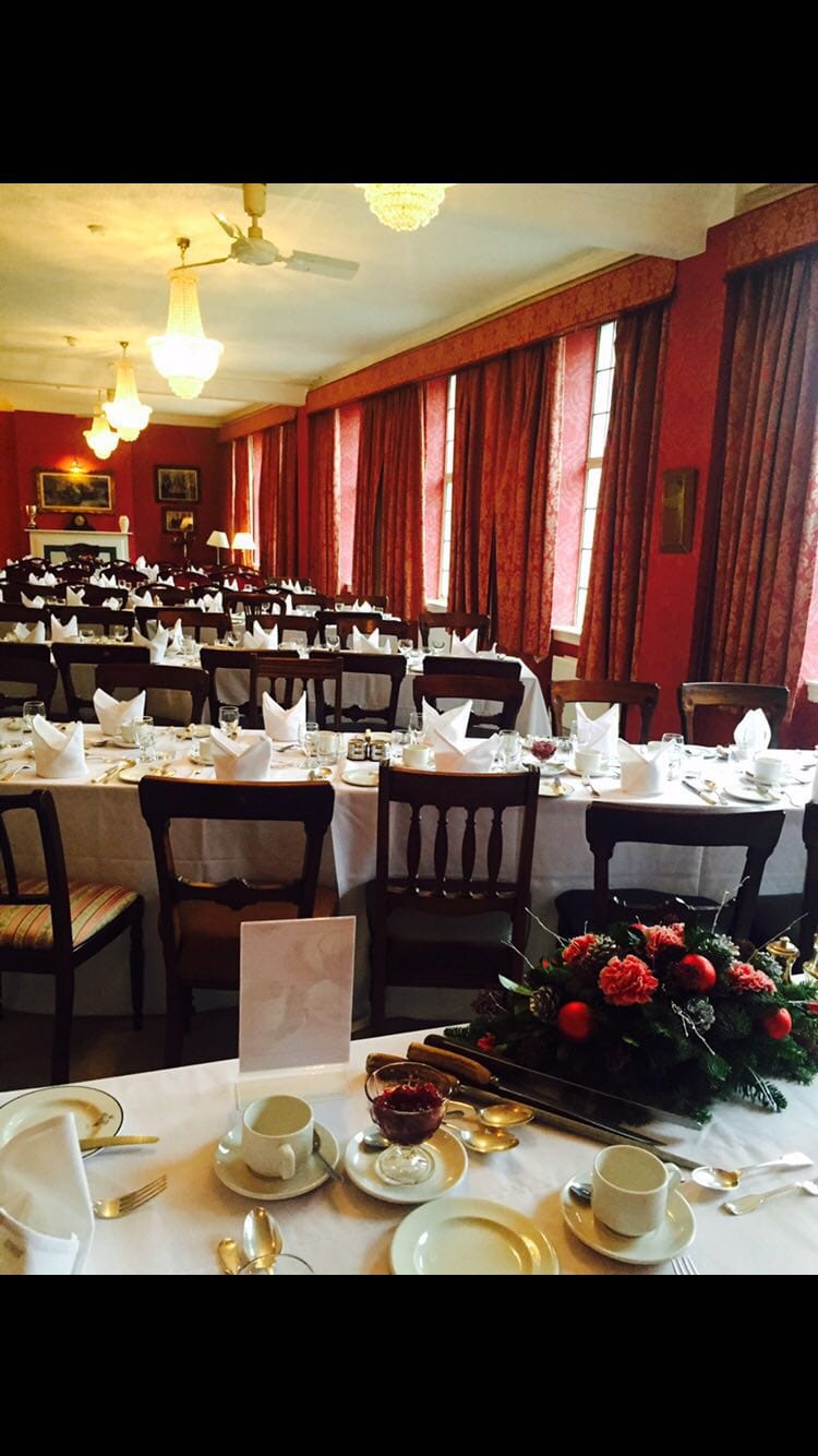 Elegant St Pauls Club dining room setup for a formal gala or corporate dinner.