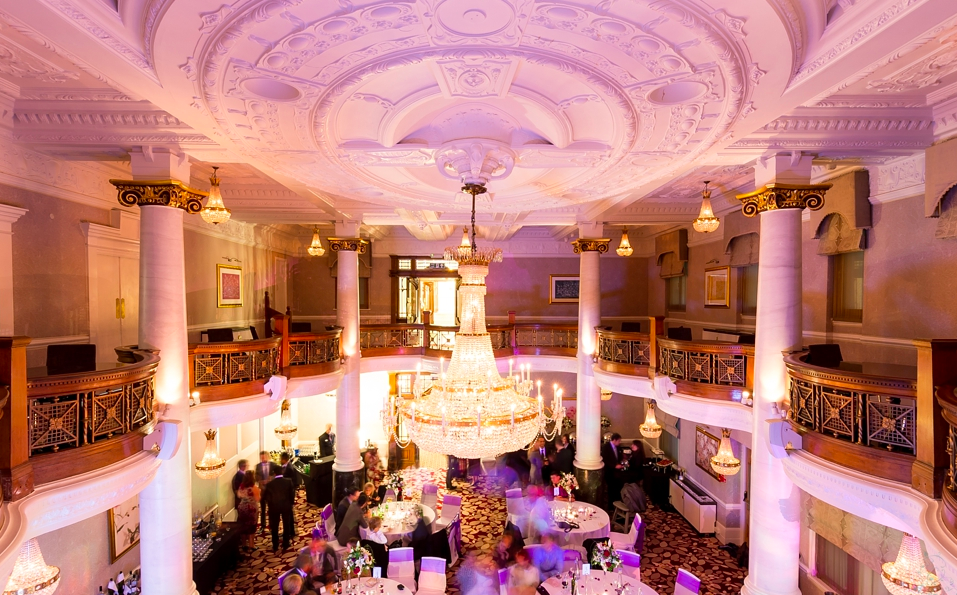 Crystal Ballroom at St Ermin’s Hotel with grand chandelier, perfect for upscale events. - Banner