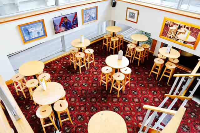 Mezzanine at Fox Excel: Flexible cocktail lounge for networking and corporate events.