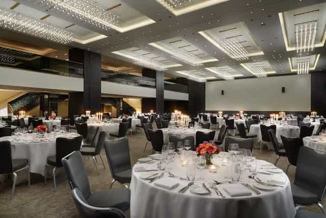 Sophisticated event space at Hilton London Bankside for formal dinners and corporate events.