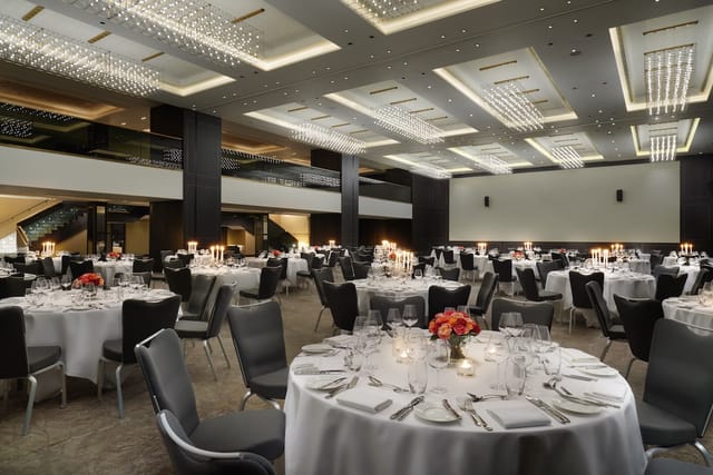 Sophisticated event space at Hilton London Bankside for formal dinners and corporate events.