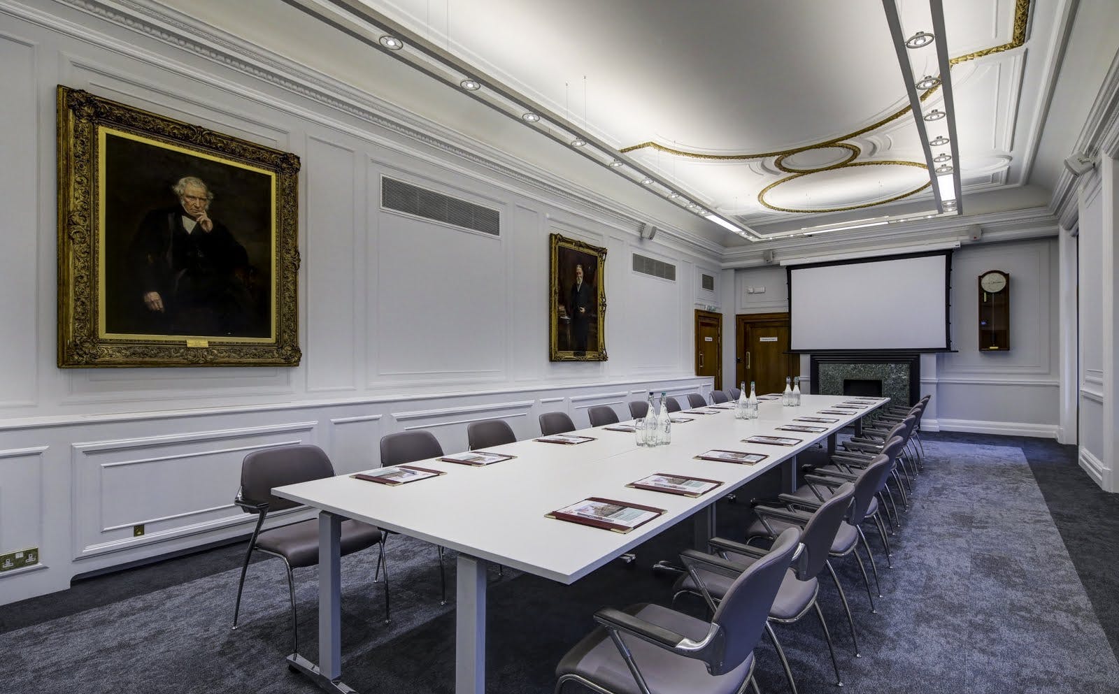 Modern meeting room at One Birdcage Walk, perfect for corporate presentations and events.