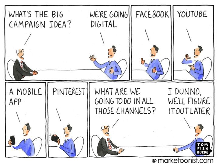 social media cartoon