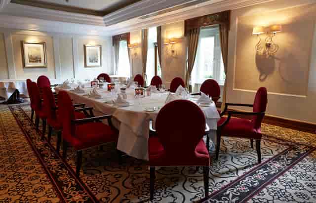 Elegant meeting room at The Royal Horseguards Hotel, perfect for intimate gatherings.