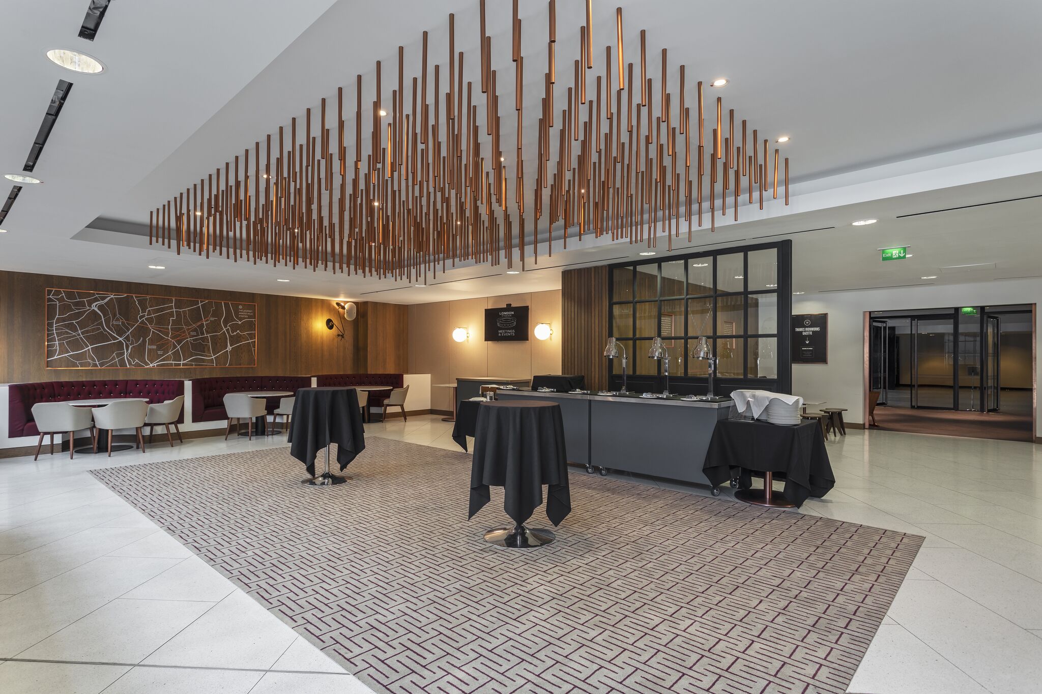 London Stadium event space, modern networking reception - Banner