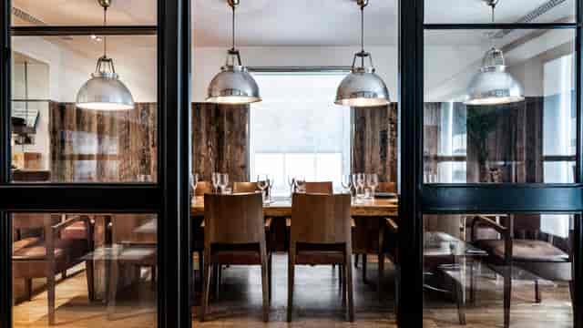 Stylish meeting space at Gordon Ramsay Bar and Grill for corporate events and private dining.