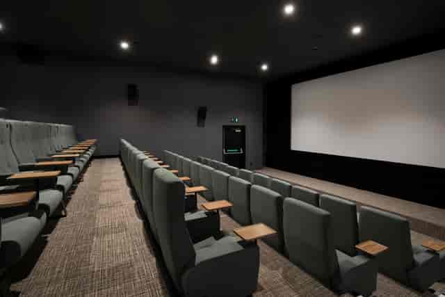 Curzon Aldgate Cinema Screen 1 with tiered seating for film screenings and events.