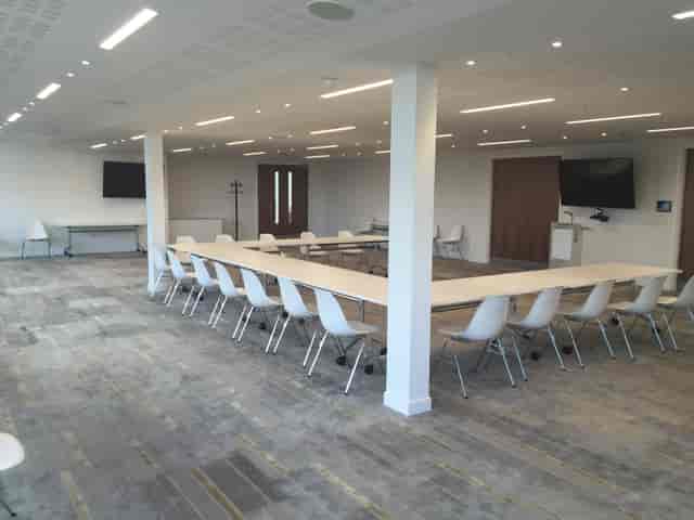 Modern meeting room at Royal Pharmaceutical Society, ideal for events and collaboration.