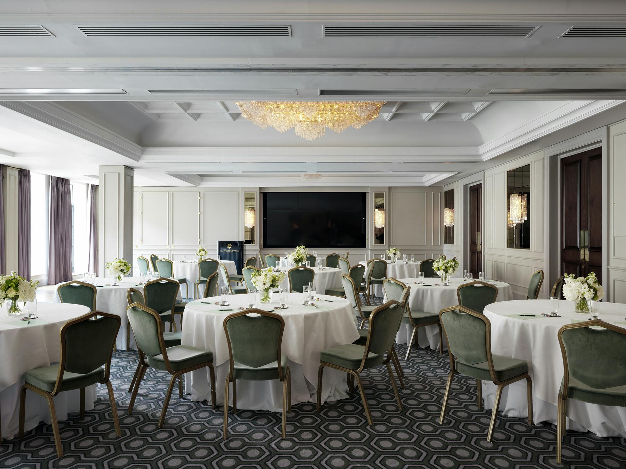 Grafton Suite at The Westbury Hotel, elegant event space for corporate meetings and gatherings.