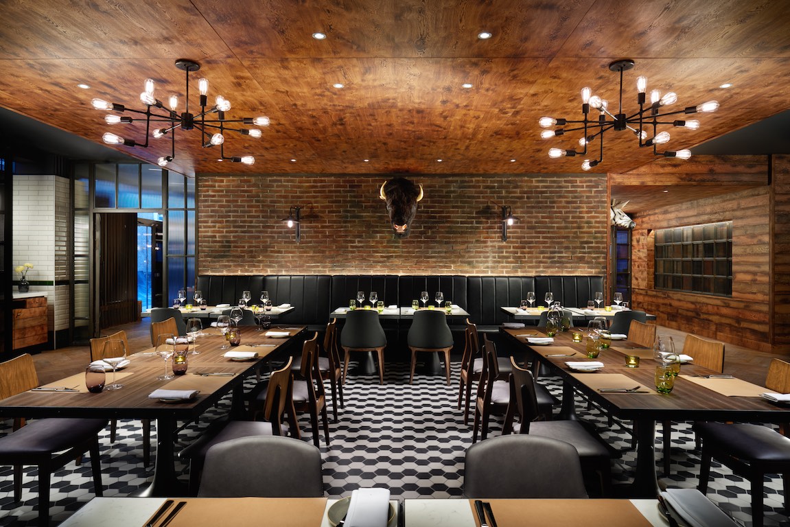 Stylish OXBO Restaurant in Hilton London Bankside, perfect for corporate events and gatherings. - Banner