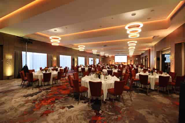 Chiswick Ballroom at Clayton Hotel, elegant event space for corporate gatherings.
